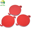Máquina de impresión de aluminio anodizado rojo brillante Tapa CNC Piezas de mecanizado